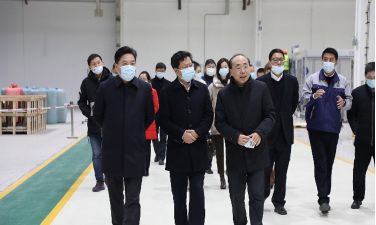 副市长陈志良带队考察坤泰 ——江苏省潜在独角兽企业